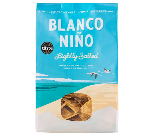 Blanco Niño Lightly Salted Tortilla Chips kaufen | 100 % vegan & glutenfrei | Authentischer Geschmack durch traditionelle Nixtamalisierung  EU-weiter Versand