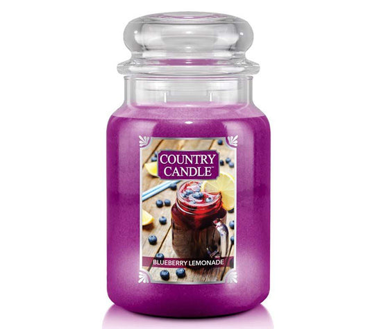 Country Jar Large Blueberry Lemonade von Country Candle kaufen | Duft: Blaubeeren, Himbeeren, Zitronen, Limette | Brenndauer: 100-150 Stunden 