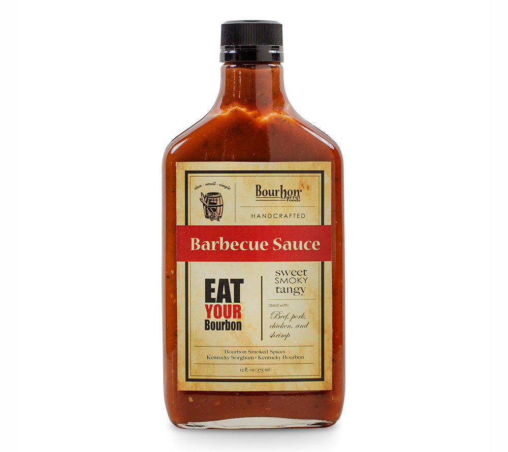 Barbecue Sauce Eat Your Bourbon von Bourbon Barrel Foods kaufen | handgefertigte Sauce mit Bourbon | ideal zum BBQ, als Dip zu Pommes | EU-weiter Versand