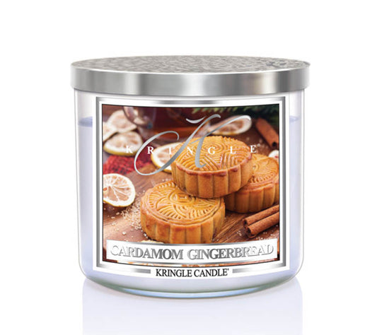 14.5oz Soy Jar Cardamom Gingerbread von Kringle Candle kaufen | Duft: Würzig, frisch, pikant, zitrus, gemütlich | Brenndauer: 45 Stunden