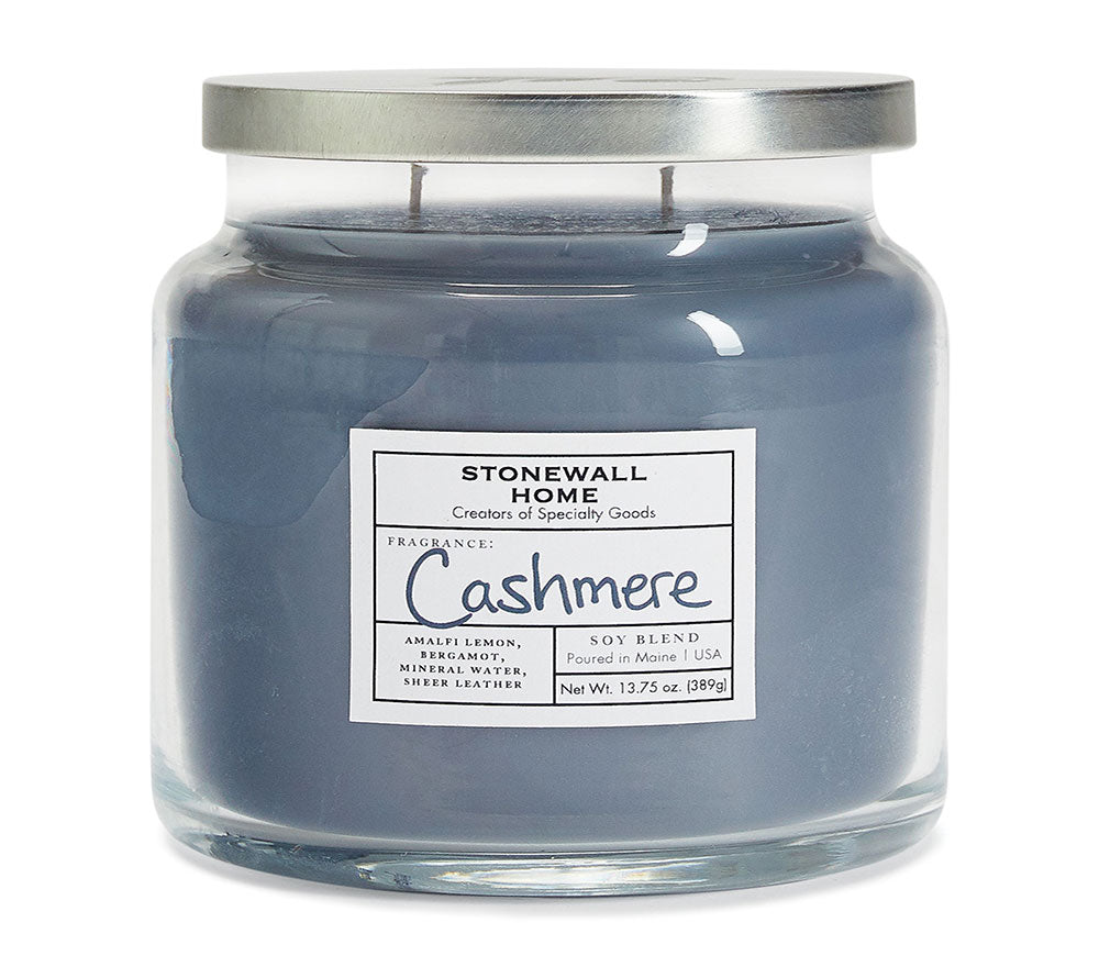 Stonewall Jar Medium Cashmere von Stonewall Kitchen kaufen | Duft: Maskulin, einladend, prickelnd, exotisch | Brenndauer: 105 Stunden 