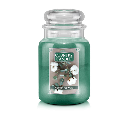 Country Jar Large Cotton Flowers