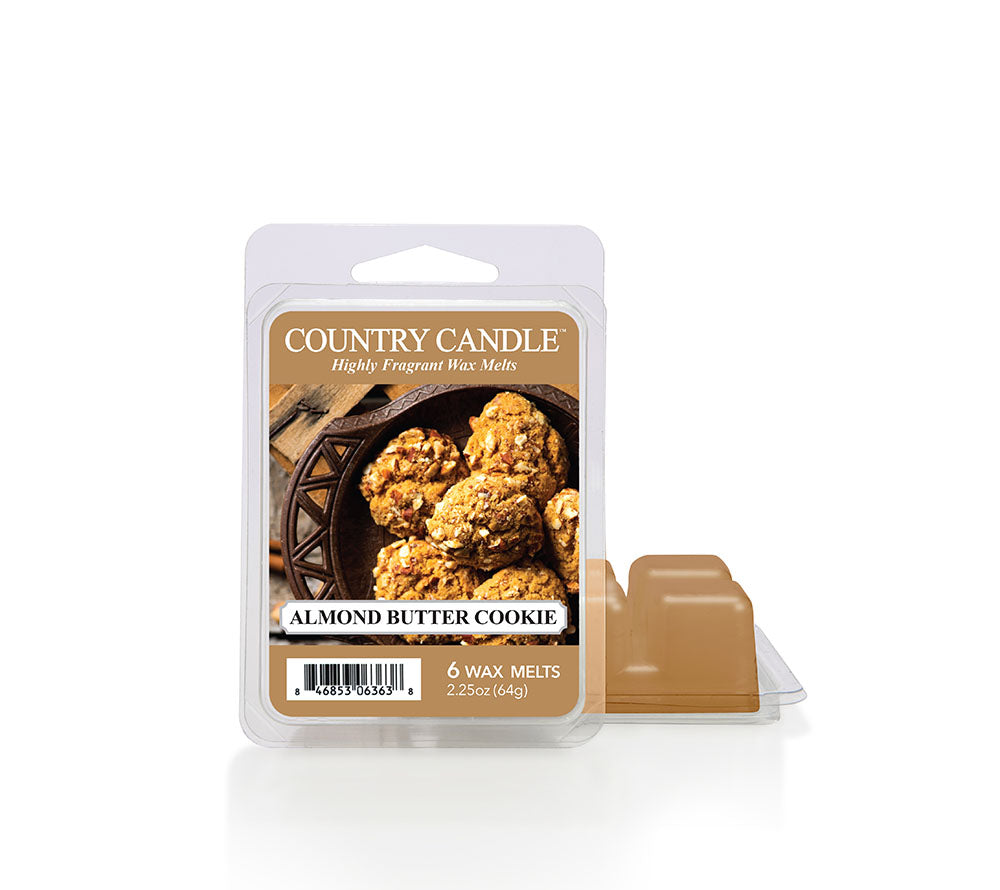 Almond Butter Cookies Duftkerze von Country Candle | Duft wie in einer Bäckerei | Duft nach süßer Vanille, Mandeln, Kürbis, Ahorn, Amaretto