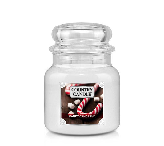 Country Jar Medium Candy Cane Lane von Country Candle kaufen | Duft: Frisch, süß, schokoladig, pfefferminzig | Brenndauer: 65-90 Stunden