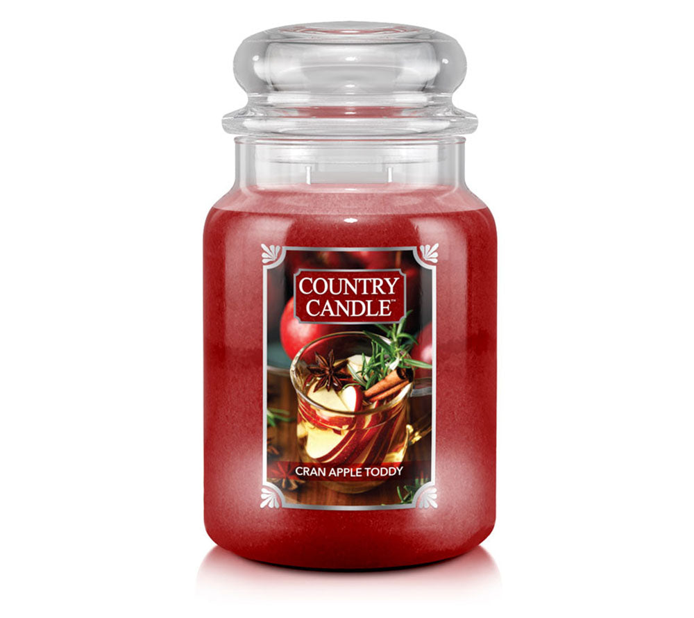 Cran Apple Toddy von Country Candle | Mit fruchtig-warmen Noten inspiriert von Apfel-Cranberry-Toddy | erinnert an gemütliche Kaminabende