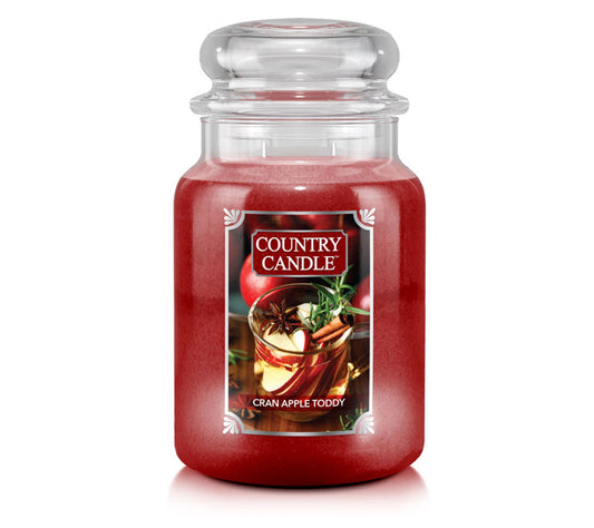 Cran Apple Toddy von Country Candle | Mit fruchtig-warmen Noten inspiriert von Apfel-Cranberry-Toddy | erinnert an gemütliche Kaminabende