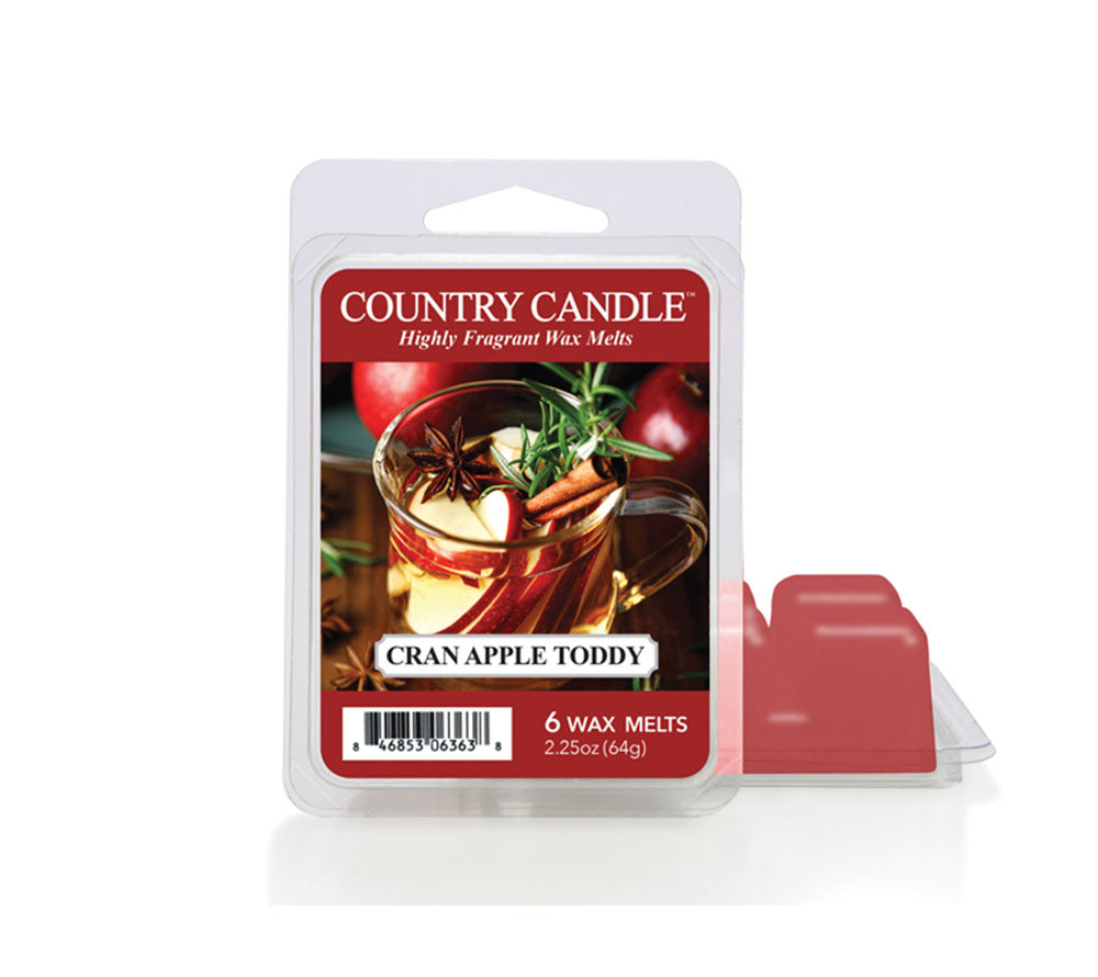 Cran Apple Toddy von Country Candle | Mit fruchtig-warmen Noten inspiriert von Apfel-Cranberry-Toddy | erinnert an gemütliche Kaminabende