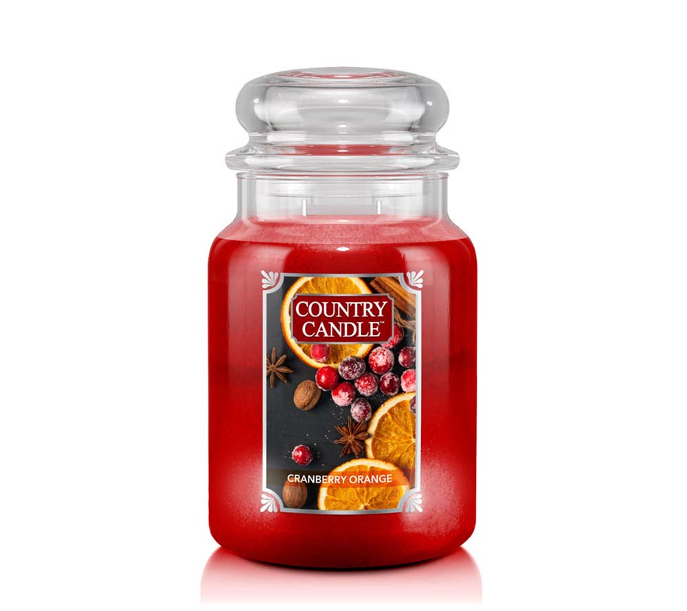 Country Jar Large Cranberry Orange