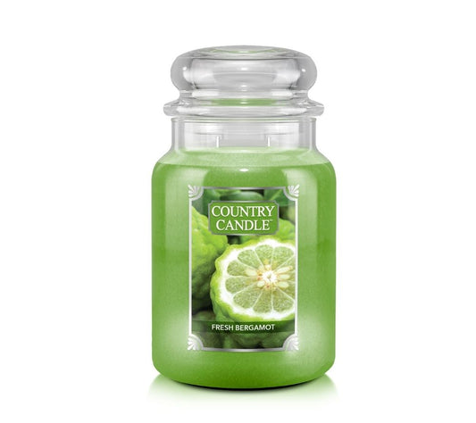 Country Candle Jar Large Fresh Bergamot kaufen | Klarheit und Frische in perfekter Balance | perfekt für Kunden, die Frische mit Stil suchen