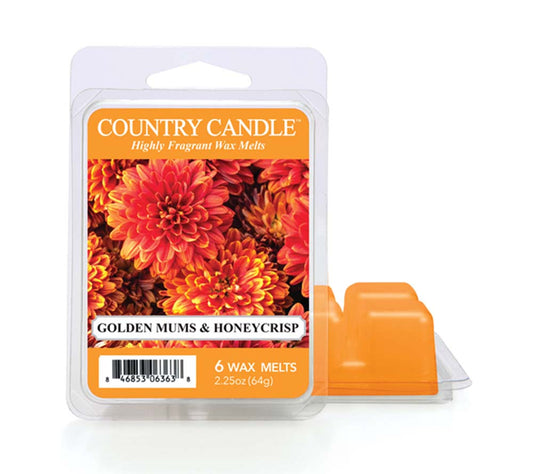 Country Wax Melts 6 pcs Golden Mums & Honeycrisp von Country Candle kaufen | Duft: Zimt, süße Äpfel, sonnige Blumigkeit | Mehrmals schmelzbar