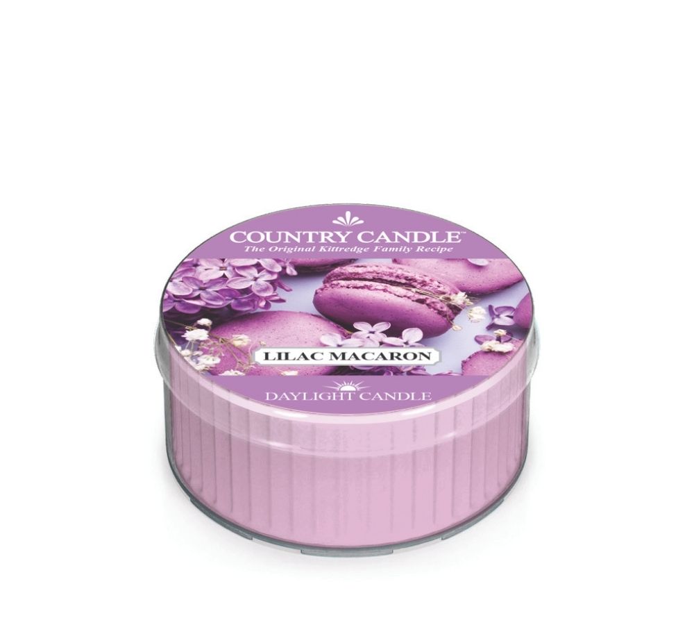 Country Candle Daylight Lilac Macaron kaufen | Floral- und Gourmandnoten | Ideal für Frühling, Muttertag & Geschenkaktionen