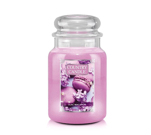 Country Candle Jar Large Lilac Macaron kaufen | Floral- und Gourmandnoten | Ideal für Frühling, Muttertag & Geschenkaktionen