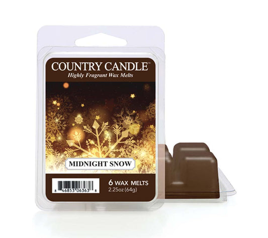 Country Wax Melts 6 pcs Midnight Snow von Country Candle kaufen | Duft: Maskulin, frisch, belebend, holzig | Mehrmals schmelzbar