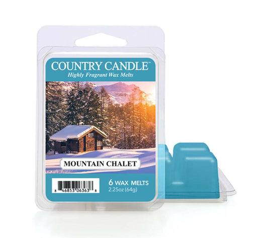 Country Wax Melts 6 pcs Mountain Chalet von Country Candle kaufen | Duft: Rauchig, frisch, winterlich, gemütlich | Mehrmals schmelzbar