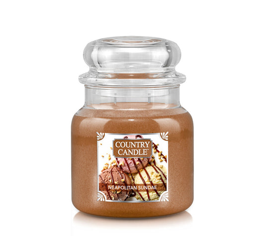 Country Jar Medium Neapolitan Sundae von Country Candle kaufen | Duft: Süß, cremig, himmlisch verführerisch | Brenndauer: 65-90 Stunden