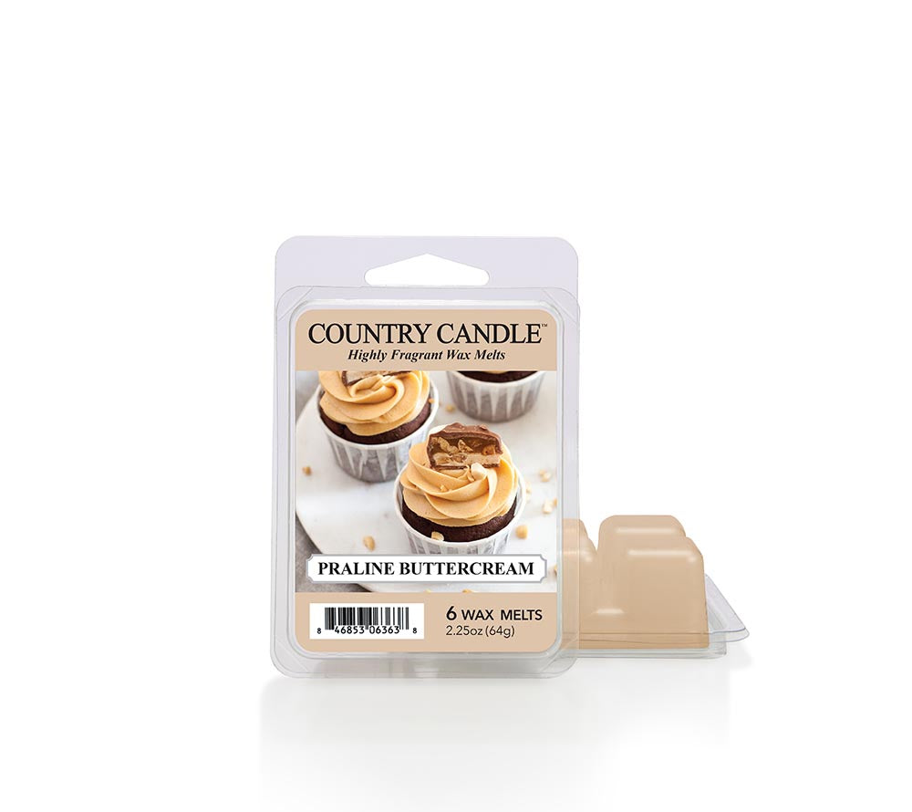 Praline Buttercream Duftkerze von Country Candle | Perfekter Herbstduft für Ihr Sortiment | Ideal für die Herbstsaison | als Geschenkidee