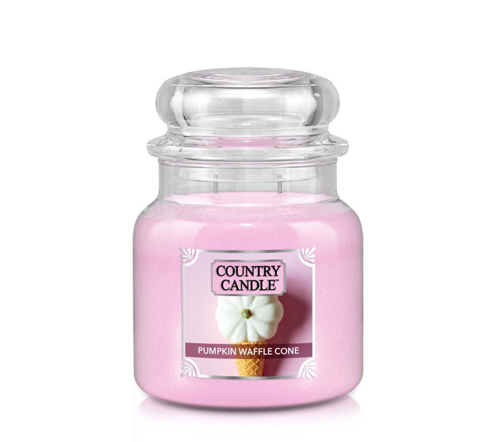 Country Jar Medium Pumpkin Waffle Cone von Country Candle kaufen | Duft: Lebkuchen, Kürbis, Buttercreme, würzig-süß | Brenndauer: 65-90 Stunden