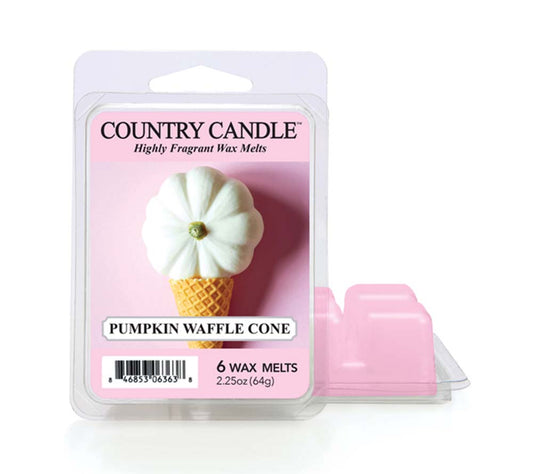 Country Wax Melts 6 pcs Pumpkin Waffle Cone von Country Candle kaufen | Duft: Lebkuchen, Kürbis, Buttercreme, würzig-süß | Mehrmals schmelzbar