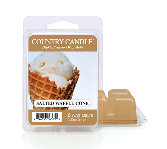 Country Jar Large Salted Waffle Cone von Country Candle kaufen | Duft: Waffel, Streusel, Vanille, Karamell | Brenndauer: 100-150 Stunden