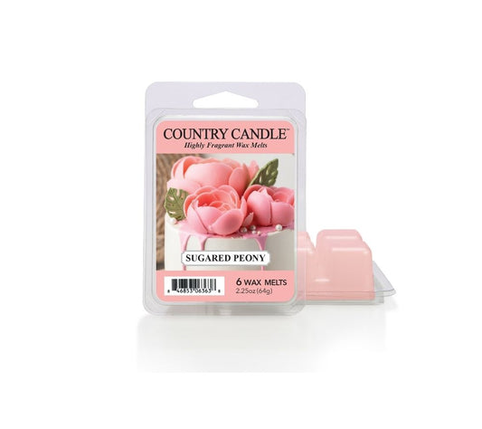 Country Candle Wax Melts Sugared Peony kaufen | für Liebhaber floraler Komposition | Ideal für Frühling, Valentinstag, Hochzeits-Sortimente