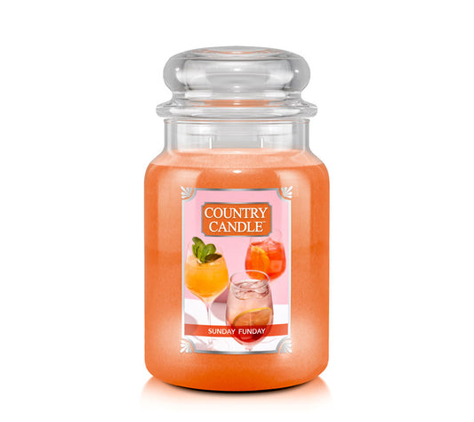 Country Jar Large Sunday Funday von Country Candle kaufen | Duft: Fruchtig, beerig, floral, erfrischend | Brenndauer: 100-150 Stunden