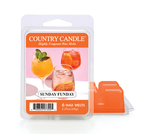 Country Wax Melts 6 pcs Sunday Funday von Country Candle kaufen | Duft: Fruchtig, beerig, floral, erfrischend | Mehrmals schmelzbar 