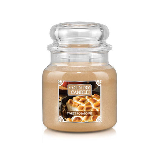 Country Jar Medium Sweet Potato Pie von Country Candle kaufen | Duft: Süßkartoffel, Weihnachtsgewürze, Rum, Vanille | Brenndauer: 65-90 Stunden
