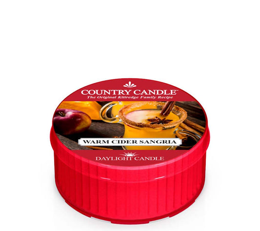 Country Daylight Warm Cider Sangria von Country Candle kaufen | Duft:  Äpfel, Zimt, Vanille-Champagner, Herbst | Brenndauer: 12 Stunden