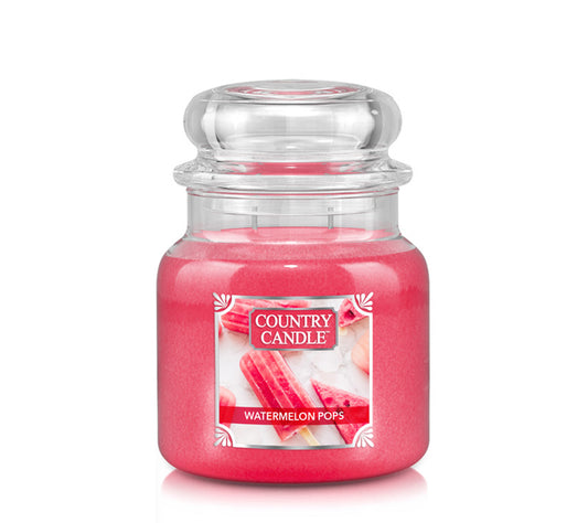 Country Jar Medium Watermelon Pops von Country Candle kaufen | Duft: Fruchtig, süß, sommerlich, zitrusartig | Brenndauer: 65-90 Stunden