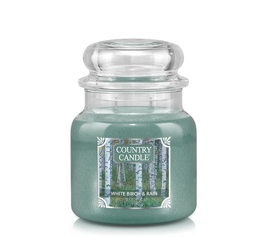 White Birch & Rain von Country Candle | Erfrischender Waldduft | Perfekt für die Herbst- und Wintersaison | Idealer Geschenkartikel