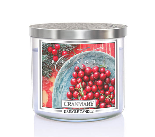14.5oz Soy Jar Cranmary von Kringle Candle kaufen | Duft: Beerenfrisch, würzig, winterlich, belebend, aromatisch | Brenndauer: 45 Stunden