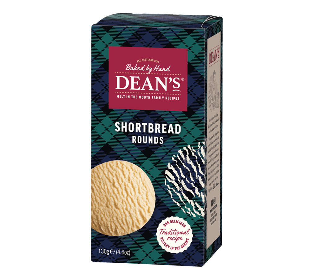 Dean's Shortbread Rounds | Schottischer Genuss in Perfektion | Authentisches Premium-Produkt | Ideal als Ergänzung zum Teesortiment | Hoher Wiedererkennungswert