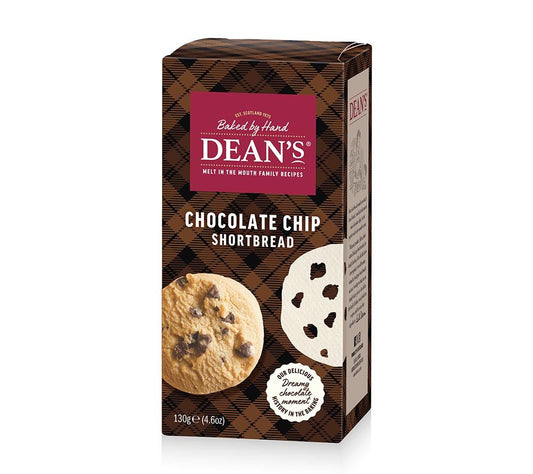 Choc Chip Shortbread Rounds von Dean's kaufen | zart-buttrige Mürbeteig-Kekse mit feinen Schokoladenstückchen | Ideal für Ihre Gourmet-Kunden