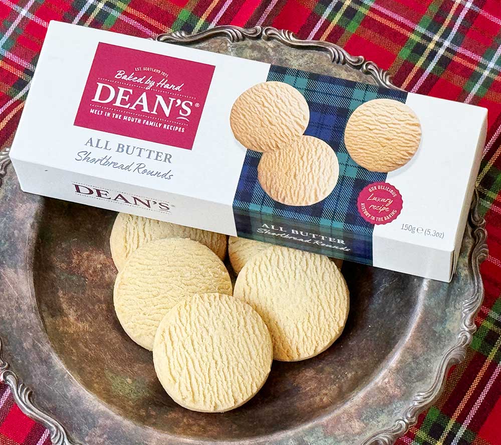 All Butter Shortbread Rounds von Dean's kaufen | mürbe, buttrig, traditionell | Ideal als Tea-Time-Snack, Gebäck, Geschenk | EU-weiter Versand