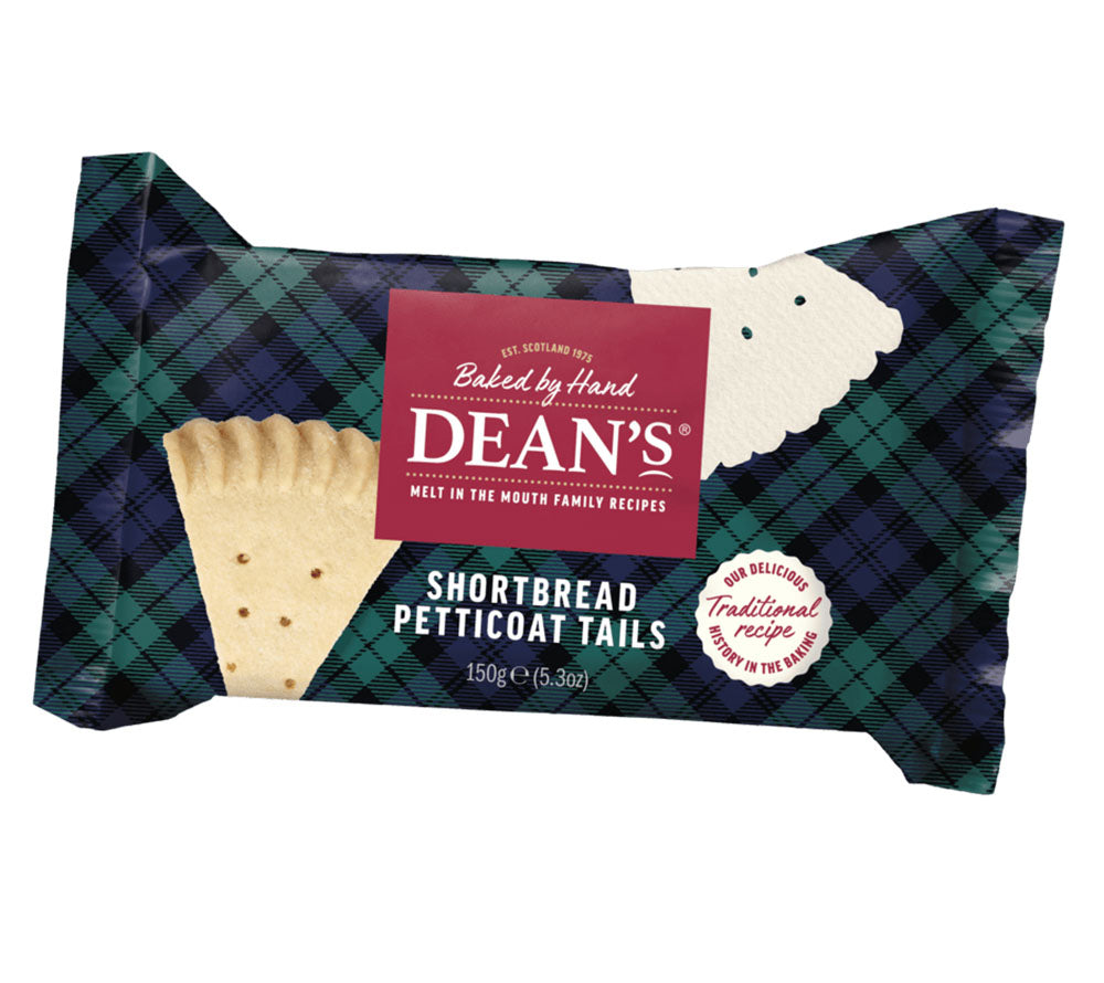 Dean's Shortbread Petticoat Tails | Tradition trifft Exklusivität | Perfekt als Ergänzung zu Tee- und Kaffeesortimenten, für Feinkostkörbe