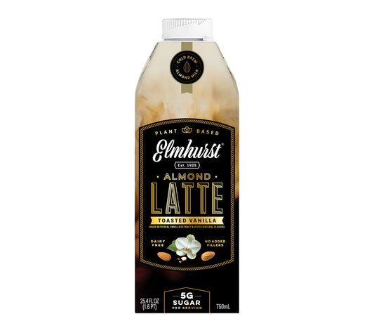 Almond Toasted Vanilla Latte von Elmhurst kaufen | pflanzlich und laktosefrei | natürliche Zutaten | Premium-Getränk für Ihr Sortiment