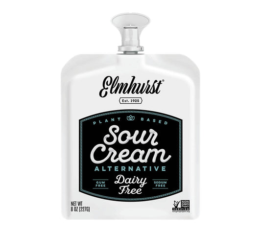 Dairy Free Sour Cream-8 Oz von Elmhurst kaufen | Cremig, mild, pflanzlich | Ideal zu Tacos, Dips, Kartoffeln | EU-weiter Versand