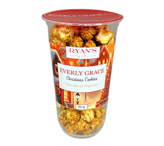 Popcorn Christmas Cookies von Everly Grace kaufen | Weihnachtlicher Geschmack mit Zimt und Spekulationsgewürz | ohne Aromen und Farbstoffe