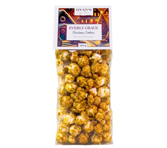 Popcorn Christmas Cookies von Everly Grace kaufen | Weihnachtlicher Geschmack mit Zimt und Spekulationsgewürz | ohne Aromen und Farbstoffe | EU-weiter Versand