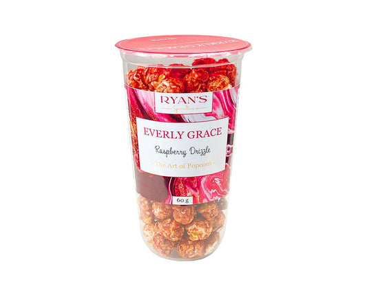 Popcorn Raspberry Drizzle von Everly Grace kaufen | fruchtig-krosses Popcorn im praktischen Becher | Ideal für Veranstaltungen | EU-weiter Versand
