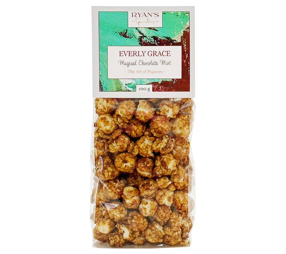 Popcorn Magical Chocolate Mint von Everly Grace | knusprig-süßes Popcorn mit Schokolade und Pfefferminze | Ideal zum Kino-Abend oder als Geschenk | EU-weiter Versand