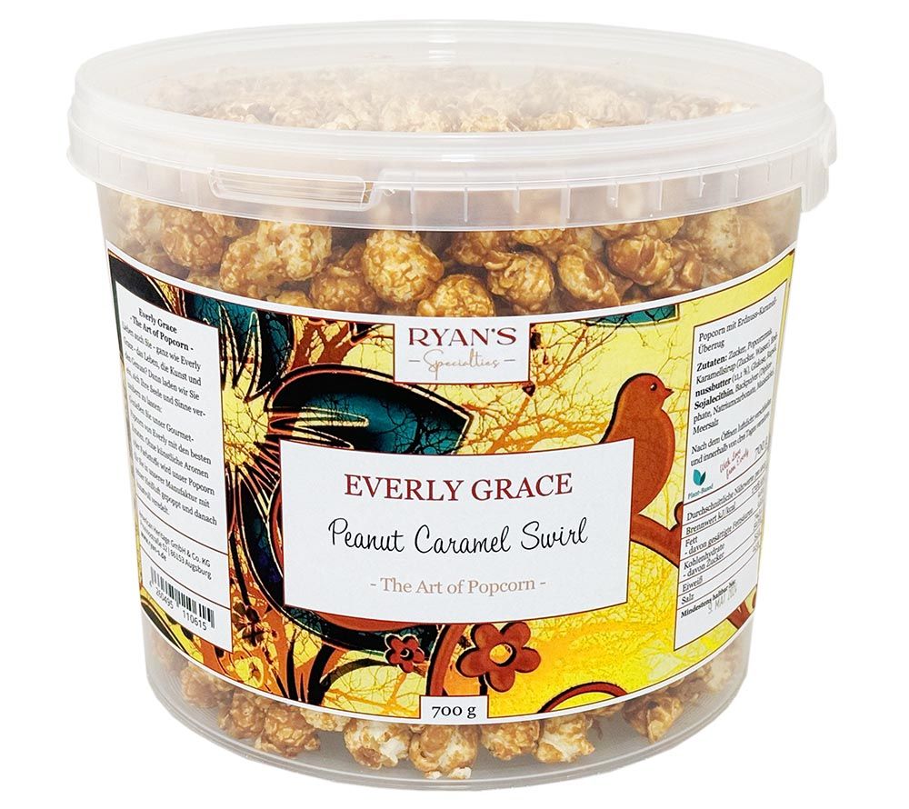 Everly Grace Popcorn Peanut Caramel Swirl (5 Liter - 600 g)