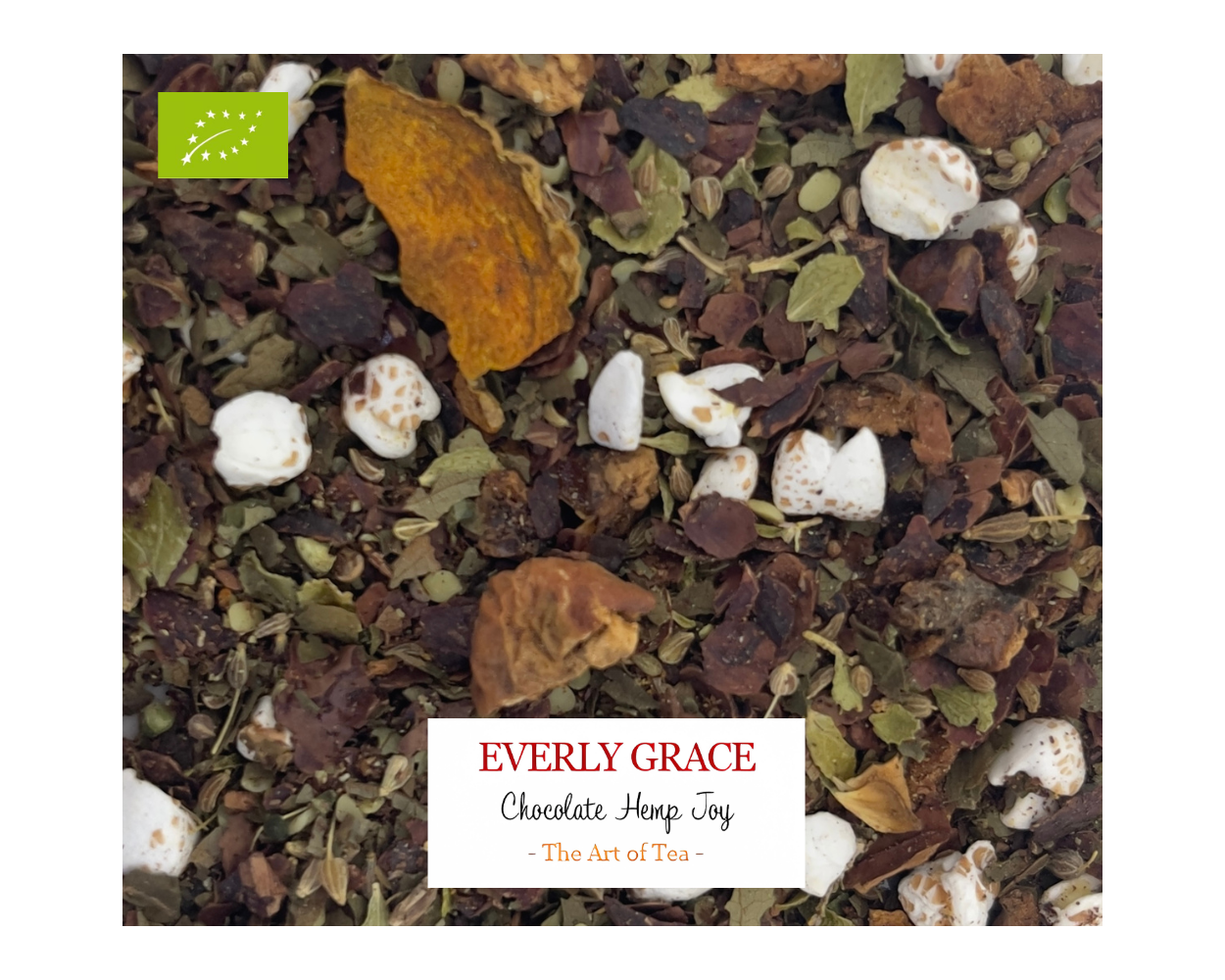 Chocolate Hemp Joy Tea von Everly Grace | Ein luxuriöser Tee, der Genuss und Entspannung verbindet | ohne künstliche Zusätze | Highlight für Ihr Sortiment