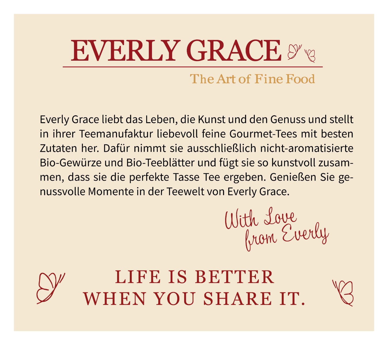 Wonderful Winter Whim Tee von Everly Grace | Zauber des Winters für Ihr Sortiment | 100% Bio-Schwarztee | Winter-, Saison-, Geschenkartikel