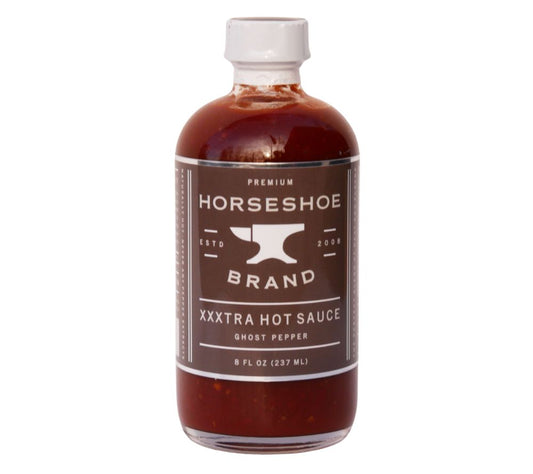 XXXtra Hot Sauce von Horseshoe Brand kaufen | Extrem scharf mit Habaneros und Bhut Jolokia | Perfekt zum Würzen von Gerichten oder Marinaden 