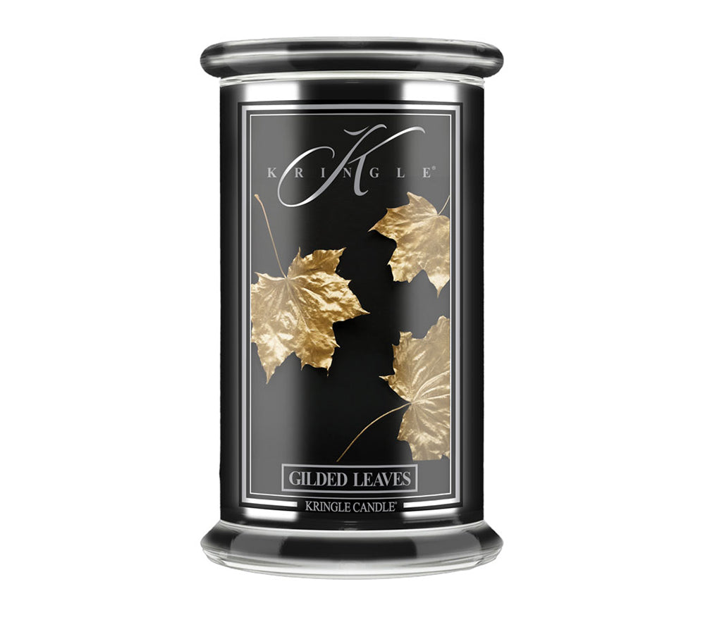 Gilded Leaves als großes Kerzenglas - Reserve Collection (22 oz-Glas, 2-Docht)