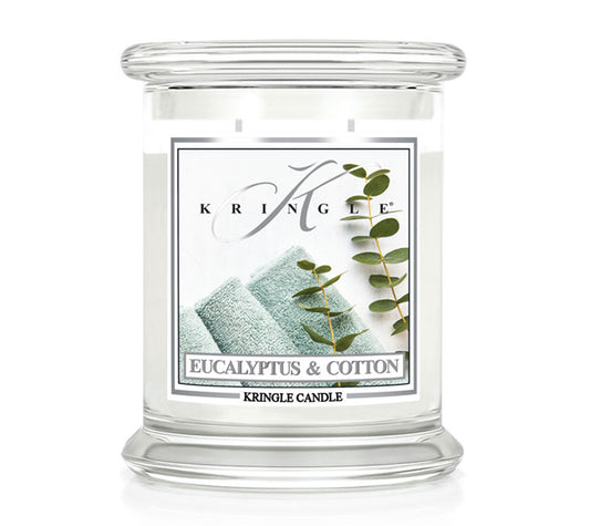 Kringle Candle Medium Jar Eucalyptus Cotton Ryan's Specialties