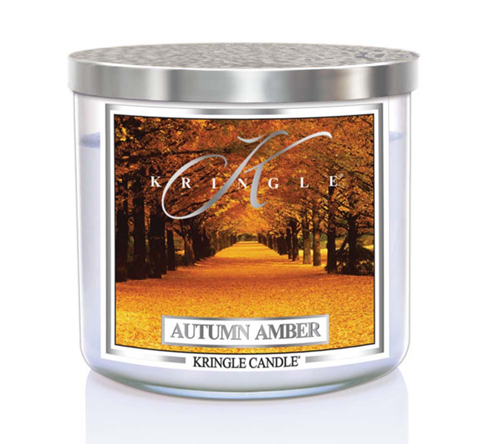 14.5oz Soy Jar Autumn Amber von Kringle Candle kaufen | Duft: Herbstlich, warm, einladend | Brenndauer: 45 Stunden