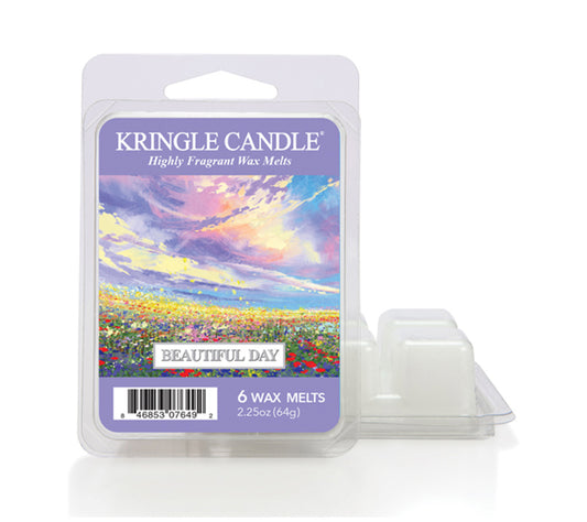 Kringle Wax Melts 6 pcs Beautiful Day von Kringle Candle kaufen | Duft: Floral, süß, Zitrone, Guave, Vanille | Mehrmals schmelzbar