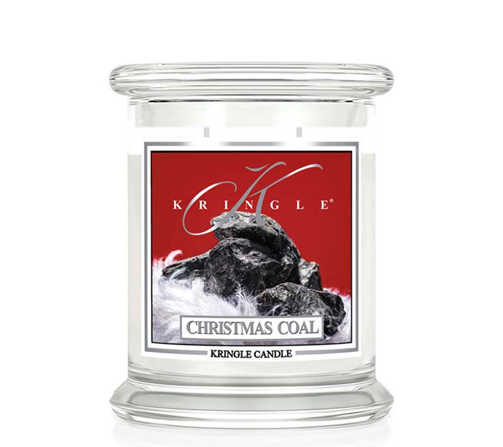 Kringle Jar Medium Christmas Coal von Kringle Candle kaufen | Duft: Maskulin, herb, orientalisch, floral | Brenndauer: 75 Stunden